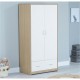 Babymore Veni 3 Piece Room Set, Warm Oak & White