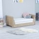 Babymore Luno 3 Piece Room Set with Drawer, Warm Oak & White