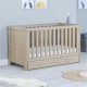 Babymore Luno 2 Piece Room Set with Drawer, Warm Oak
