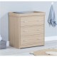 Babymore Luno Veni Chest Changer, Warm Oak