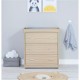 Babymore Veni 2 Piece Room Set with Drawer, Warm Oak