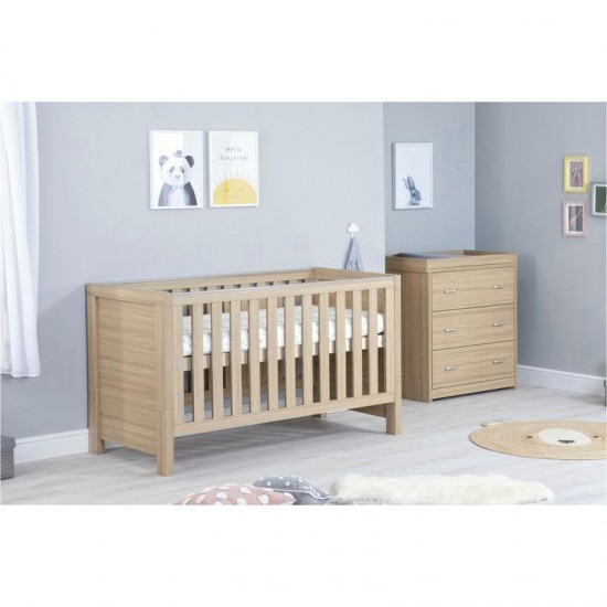 Babymore Luno 2 Piece Room Set, Warm Oak