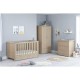 Babymore Luno 3 Piece Room Set with Drawer, Warm Oak