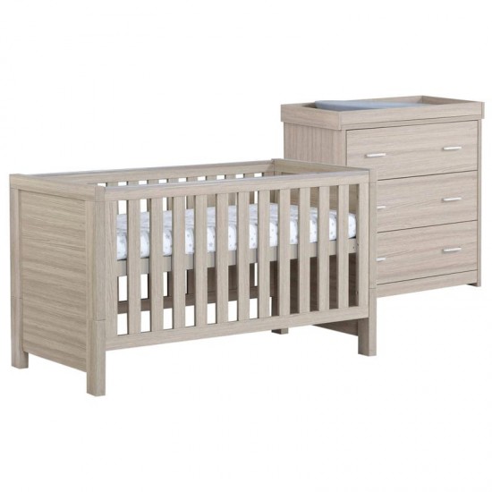 Babymore Luno 2 Piece Room Set, Warm Oak