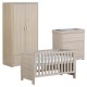 Babymore Luno 3 Piece Room Set, Warm Oak