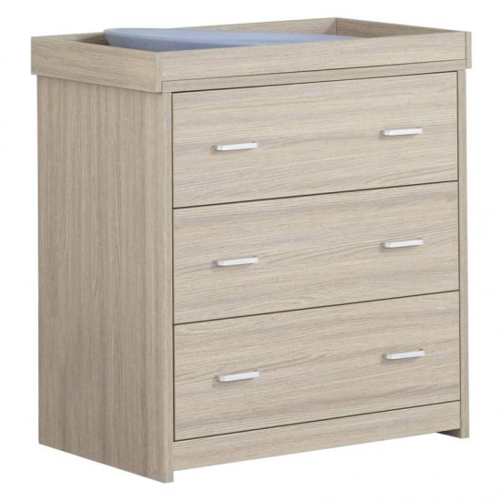 Babymore Luno 2 Piece Room Set with Drawer, Warm Oak