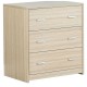 Babymore Luno 3 Piece Room Set with Drawer, Warm Oak