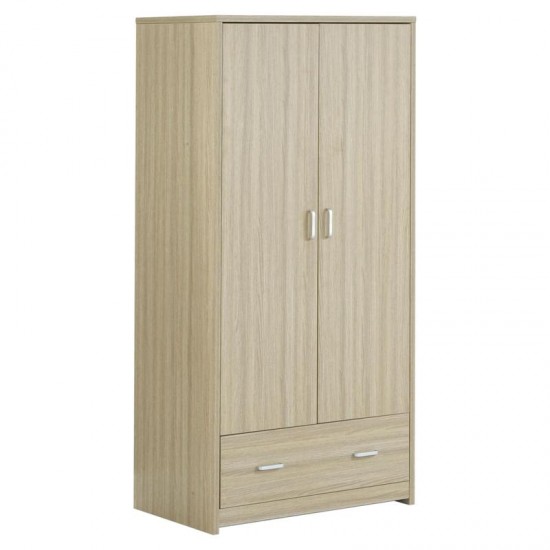 Babymore Veni 3 Piece Room Set with Drawer, Warm Oak