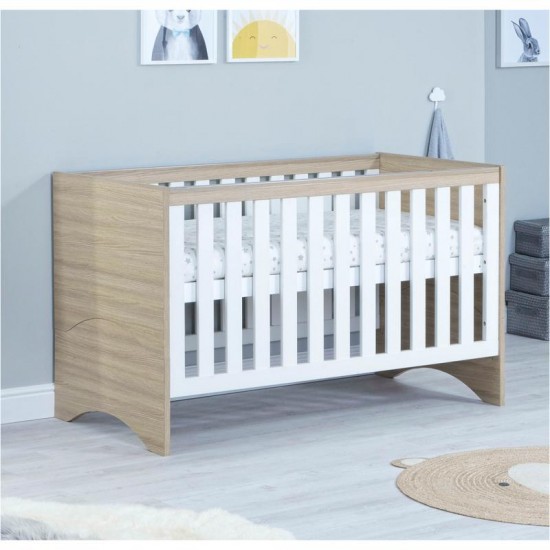 Babymore Veni 2 Piece Room Set, Warm Oak & White