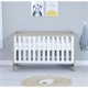 Babymore Veni Cot Bed, Warm Oak & White