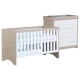 Babymore Veni 2 Piece Room Set, Warm Oak & White