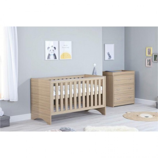 Babymore Veni 2 Piece Room Set, Warm Oak