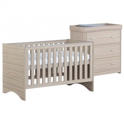 Babymore Veni 2 Piece Room Set, Warm Oak