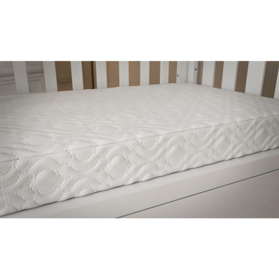 Babymore Deluxe Sprung Cot Mattress, 120 x 60 x 10cm