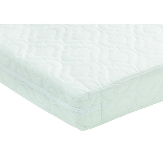 Babymore Caro Mini Cot Bed, White Wash