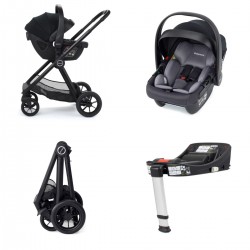 Babymore Memore V2 Travel System 13 Piece Coco with Base, Black