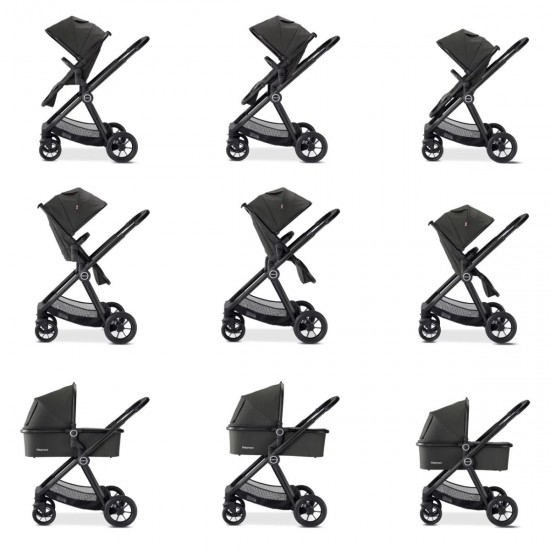 Babymore Memore V2 Travel System 13 Piece Coco with Base, Black
