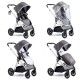 Babymore Memore V2 Travel System 13 Piece Coco with Base, Chrome