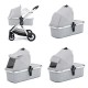 Babymore Memore V2 Travel System 13 Piece Coco with Base, Silver