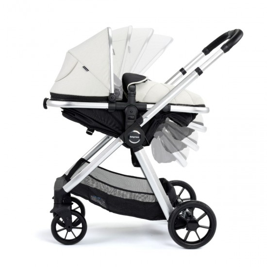 Babymore Mimi Pecan i-Size & Base Travel System, Silver