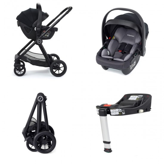 Babymore Mimi Coco with Base Travel System - Black