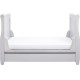 Babymore Stella Sleigh Drop Side Cot Bed, Grey