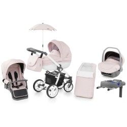 Babystyle Prestige 2 Travel System + Isofix Base - Active Swivel Chassis, Ballerina Pink