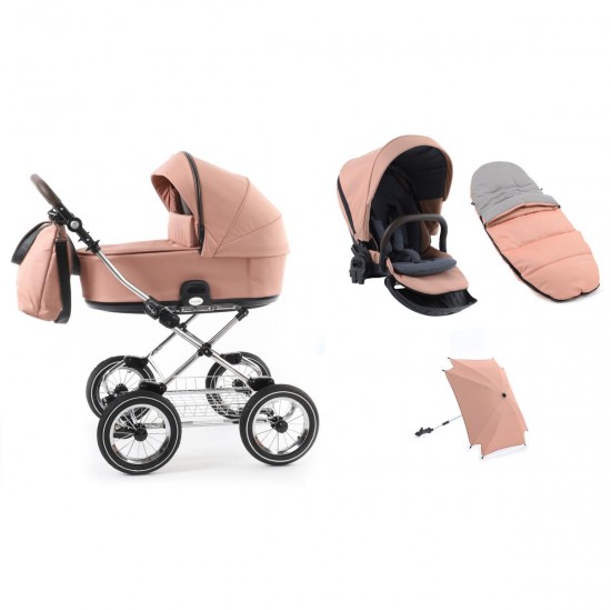 Babystyle Prestige Vogue Classic 2 in 1 Pram, Coral