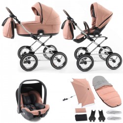 Babystyle Prestige Vogue Classic 12 Piece Travel System Bundle, Coral