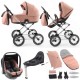 Babystyle Prestige Vogue Classic 13 Piece Isfoix Travel System Bundle, Coral