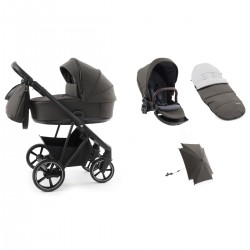 Babystyle Prestige Vogue 2 in 1 Pram, Black/Earth