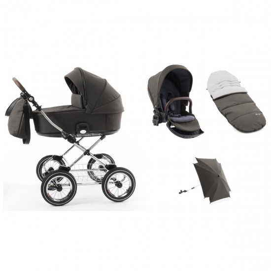 Babystyle Prestige Vogue Classic 2 in 1 Pram, Earth