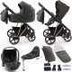 Babystyle Prestige Vogue 13 Piece Isofix Travel System Bundle, Black/Gold/Earth