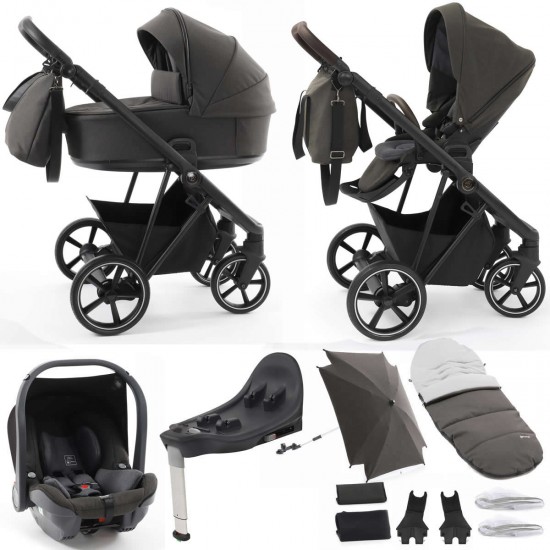 Babystyle Prestige Vogue 13 Piece Isofix Travel System Bundle, Black/Earth