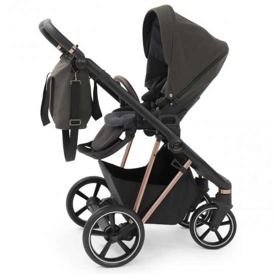 Babystyle Prestige Vogue 12 Piece Travel System Bundle, Black/Gold/Earth