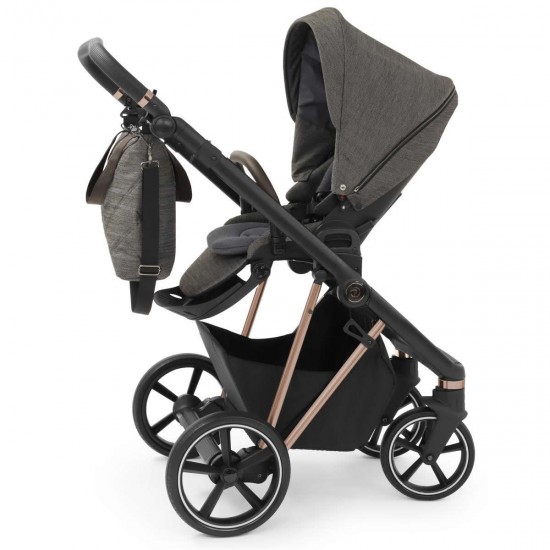 Babystyle Prestige Vogue 2 in 1 Pram, Black/Gold/Mountain