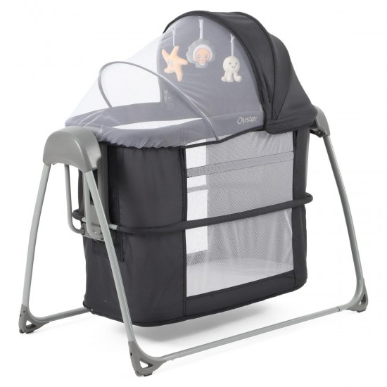 Babystyle Oyster Swinging Crib, Carbonite