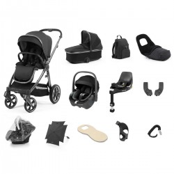Babystyle Oyster 3 Ultimate 12 Piece Pebble 360 Bundle, Carbonite