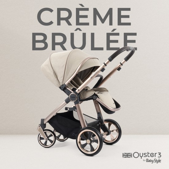 Babystyle Oyster 3 Essential 5 Piece Pebble 360 Pro Bundle, Creme Brulee