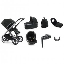 Babystyle Oyster 4 Luxury 7 Piece Primo Viaggio Lounge Bundle, Black Olive