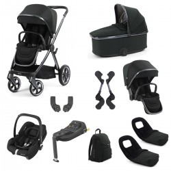 Babystyle Oyster 4 Tandem Cabriofix i-Size Travel System Bundle, Black Olive