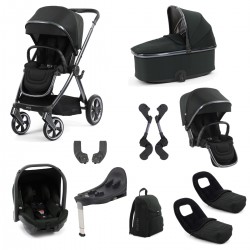 Babystyle Oyster 4 Tandem Travel System Bundle, Black Olive