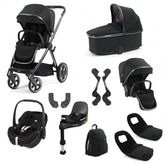 Babystyle Oyster 4 Tandem Pebble 360 Pro Travel System Bundle, Black Olive Babystyle Oyster 4 Tandem Pebble 360 Pro Travel System Bundle, Black Olive