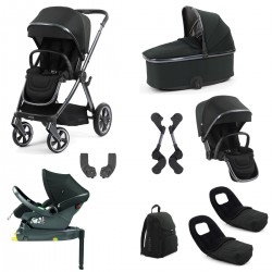 Babystyle Oyster 4 Tandem Primo Viaggio Lounge Travel System Bundle, Black Olive