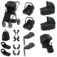 Babystyle Oyster 4 Twin Cabriofix i-Size Travel System Bundle, Black Olive Babystyle Oyster 4 Twin Cabriofix i-Size Travel System Bundle, Black Olive