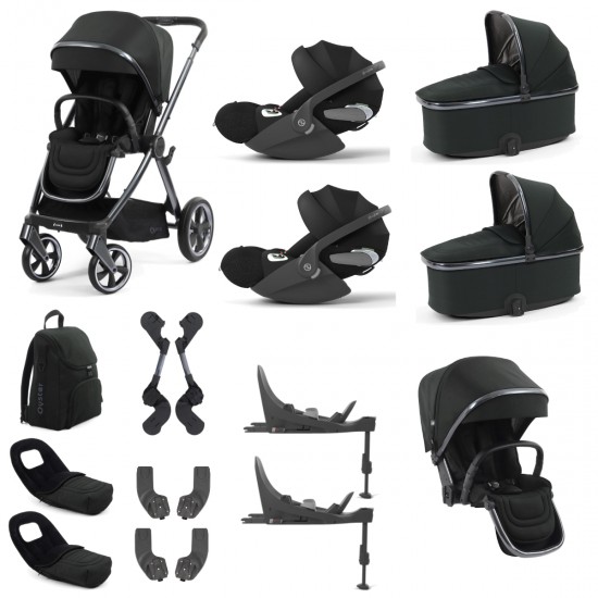 Babystyle Oyster 4 Twin Cloud T Travel System Bundle, Black Olive Babystyle Oyster 4 Twin Cloud T Travel System Bundle, Black Olive