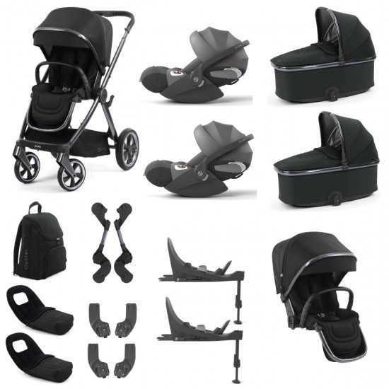 Babystyle Oyster 4 Twin Cloud T Travel System Bundle, Black Olive Babystyle Oyster 4 Twin Cloud T Travel System Bundle, Black Olive