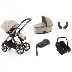 Babystyle Oyster 4 Essential 5 Piece Cabriofix i-Size Bundle, Buttermilk