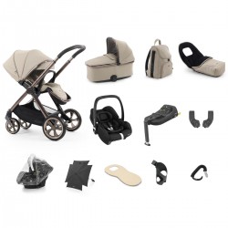Babystyle Oyster 4 Ultimate 12 Piece Cabriofix i-Size Bundle, Buttermilk