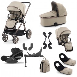 Babystyle Oyster 4 Tandem Cloud T Travel System Bundle, Buttermilk
